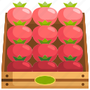 box, food, supermarket, tomatoes, vegetable 