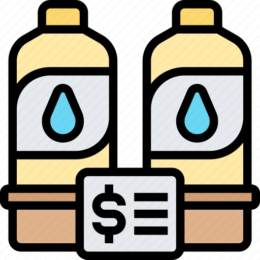 Water, bottle, beverage, drinking, sale icon - Download on Iconfinder
