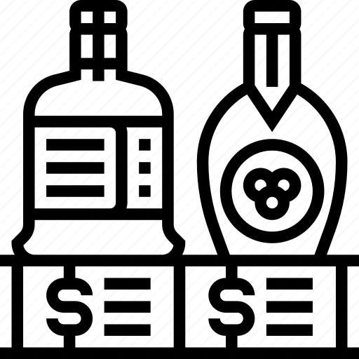 Wine, bottle, alcohol, beverage, store icon - Download on Iconfinder