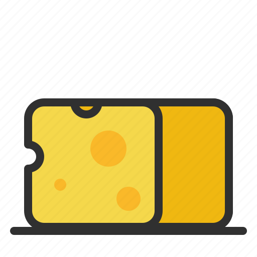 Cheese, dairy, maasdam, slice icon - Download on Iconfinder