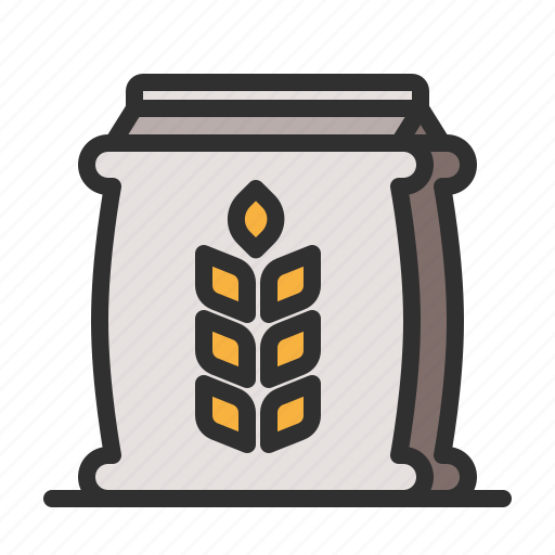 Bread, flour, food, rice, sack icon - Download on Iconfinder