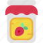 jam, strawberry, breakfast, food, jar, healthy 