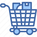 trolley, shopping, cart, center, store, grocery