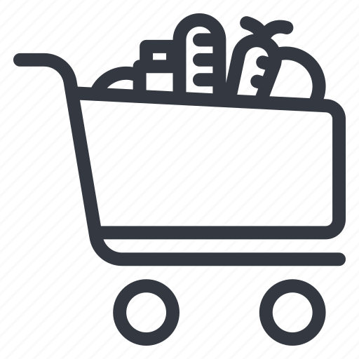 Trolley, shopping, buy, grocery, supermarket, food icon - Download on Iconfinder