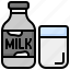 milk, cardboard, food, drink, breakfast, and, restaurant 