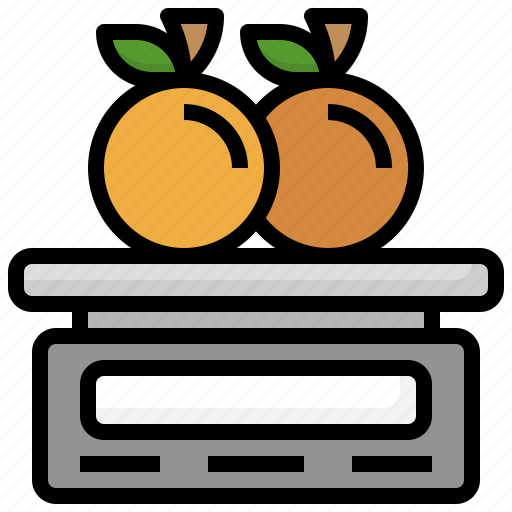 Weighing, scale, weight, watermelon, food, and, restaurant icon - Download on Iconfinder