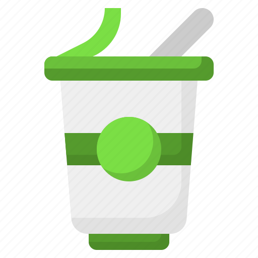 Yogurt, spoon, food, milky, dessert, ice, cream icon - Download on Iconfinder