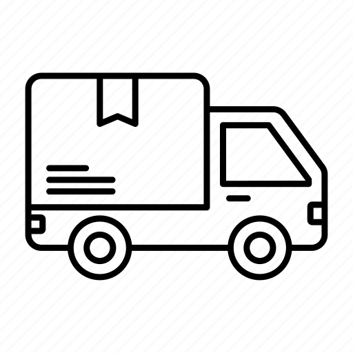 Delivery truck, transport, shipping, truck, transportation, vehicle, package icon - Download on Iconfinder