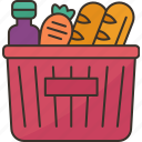 grocery, basket, product, goods, buy