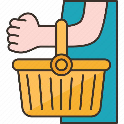 Shopping, basket, market, buyer, carry icon - Download on Iconfinder