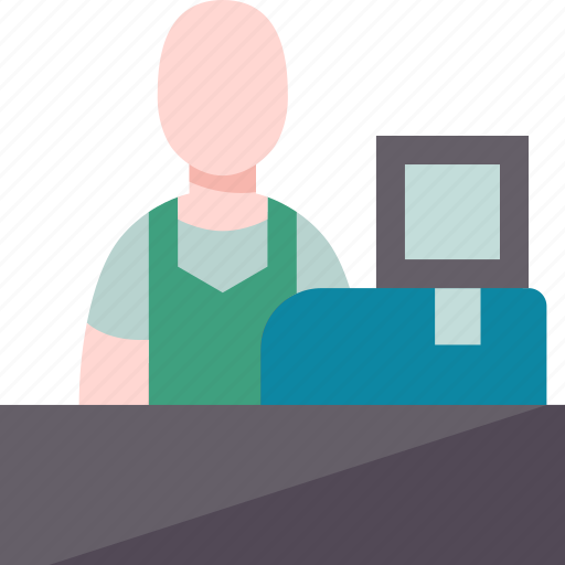 Cashier, register, payment, store, clerk icon - Download on Iconfinder