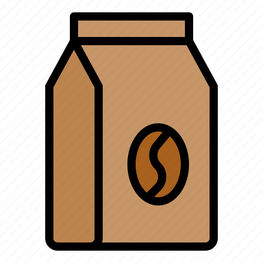 Bag, coffee, coffee bean, grocery, shop icon - Download on Iconfinder