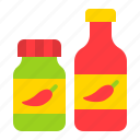 bottle, chili sauce, condiment, food, grocery, shop