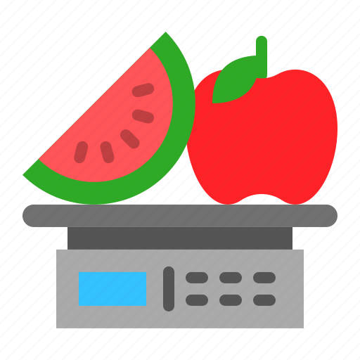 Digital scale, food, fruit, grocery, scale, shop, weight icon - Download on Iconfinder
