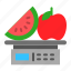 digital scale, food, fruit, grocery, scale, shop, weight 