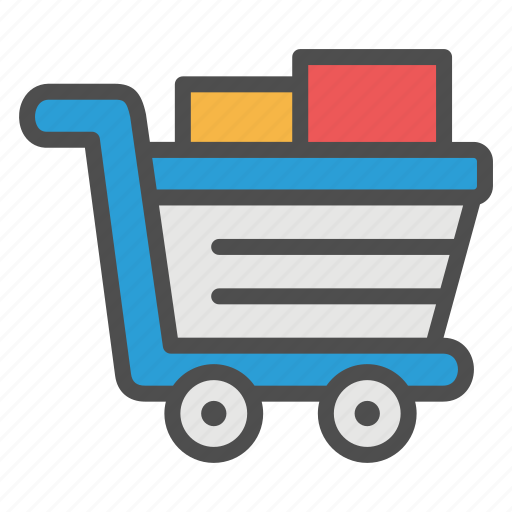 Cart, ecommerce, filled, grocery, retail, shopping, supermarket icon - Download on Iconfinder