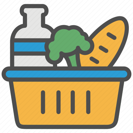 Basket, food, grocery, retail, shopping, supermarket, vegetable icon - Download on Iconfinder