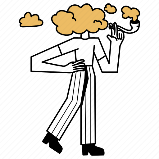 Culture, lifestyle, smoking, smoke, pipe, health, habit illustration - Download on Iconfinder