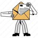 emails, envelope, email, message, mail, document, paper, page