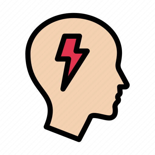 Creative, flash, head, mind, power icon - Download on Iconfinder