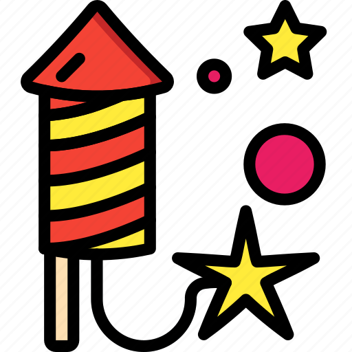 Colours, explosion, firework, light, rocket icon - Download on Iconfinder