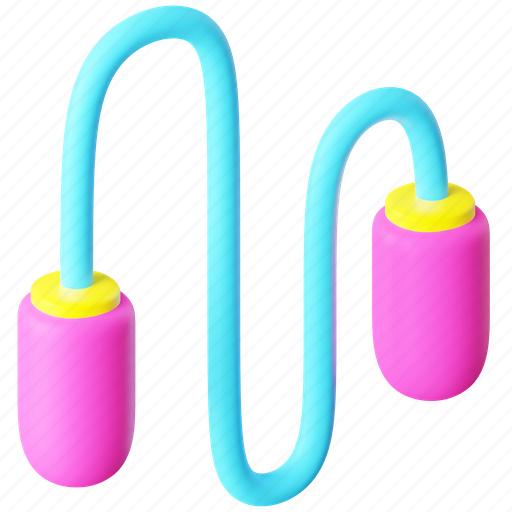 Jumping rope, rope, skipping-rope, jumping, jump-rope, skipping, sport 3D illustration - Download on Iconfinder