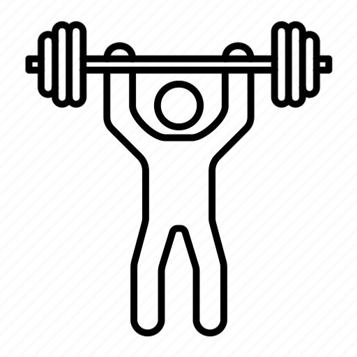 Weightlifting, barbell, olympic, weightlifter, gymnast icon - Download on Iconfinder