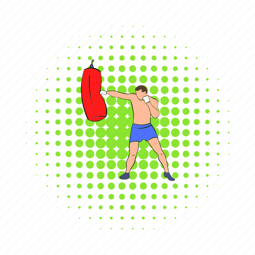 Bag, boxer, boxing, comics, male, muscular, sport icon - Download on Iconfinder