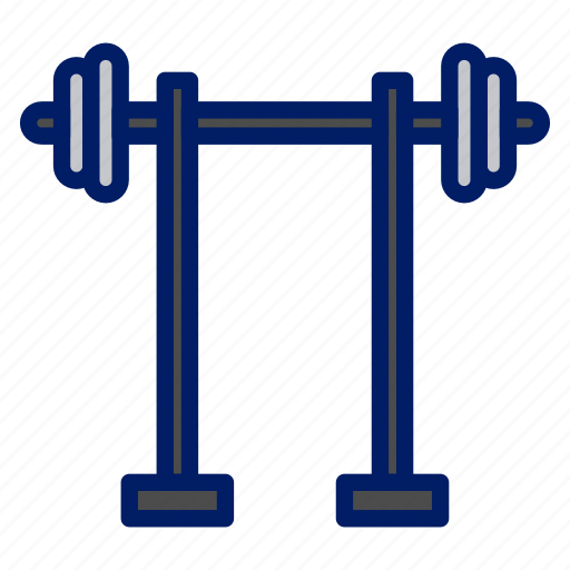 Barbell, bench, dumbbell, fitness, gym, sport, stand icon - Download on Iconfinder