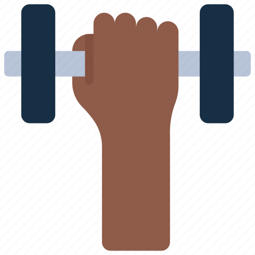 Gym, power, fitness, hand, arm, dumbbell icon - Download on Iconfinder