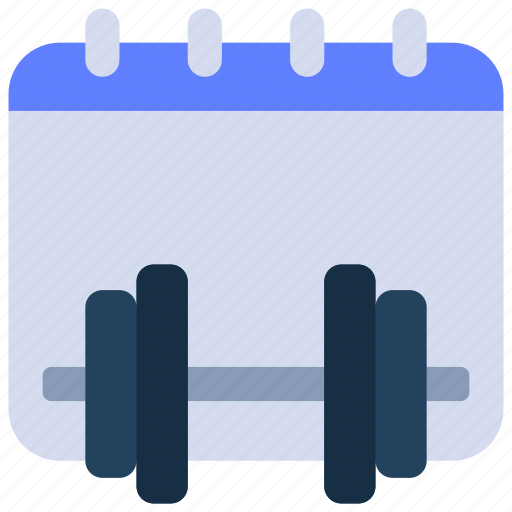 Lifting, schedule, fitness, calendar, routine icon - Download on Iconfinder