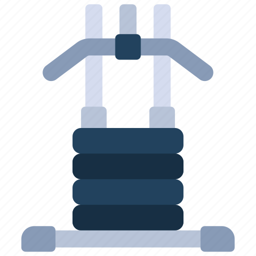 Pulley, machine, weights, fitness, workout, weighted icon - Download on Iconfinder
