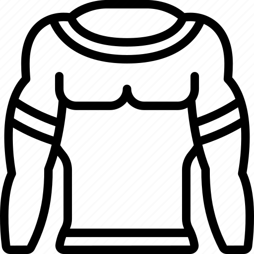 Fitted, gym, t, shirt, fitness, clothing, top icon - Download on Iconfinder