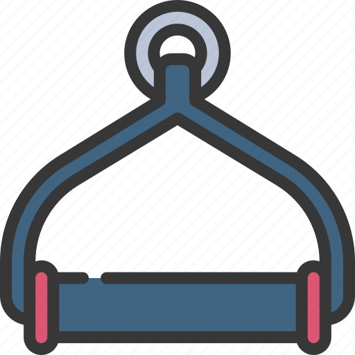 Gym, cable, handle, fitness, weight, lifting icon - Download on Iconfinder