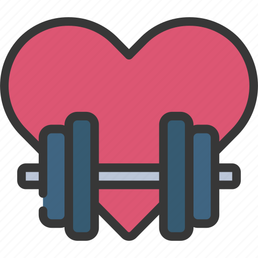 Gym, love, fitness, heart, gymnasium icon - Download on Iconfinder