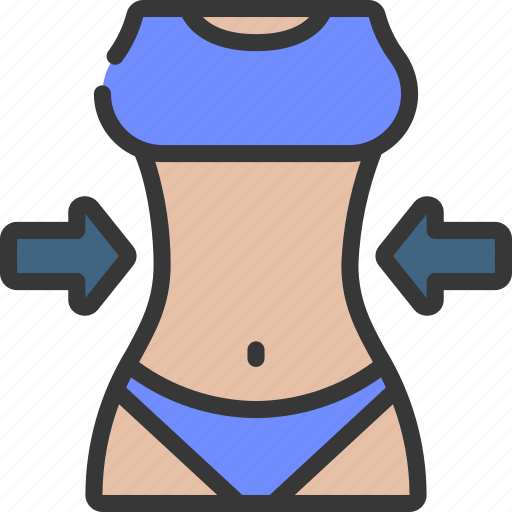 Slim, down, female, fitness, woman, body icon - Download on Iconfinder