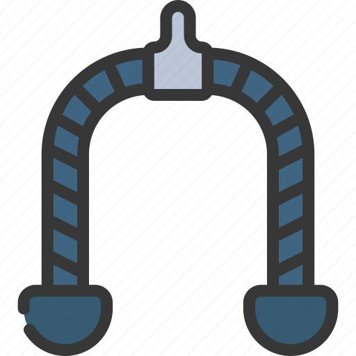 Triceps, rope, cable, fitness, tricep, extension icon - Download on Iconfinder