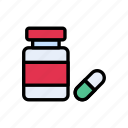 capsule, drugs, jar, medicine, tablets