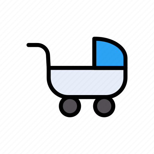 Baby, buggy, carriage, pram, trolley icon - Download on Iconfinder