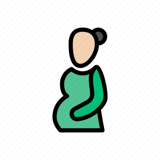 Belly, female, gynecology, pregnancy, pregnant icon - Download on Iconfinder