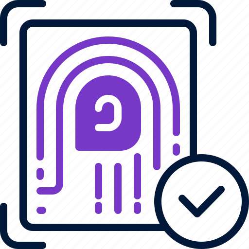 Fingerprint, security, thumb, access, accepted icon - Download on Iconfinder