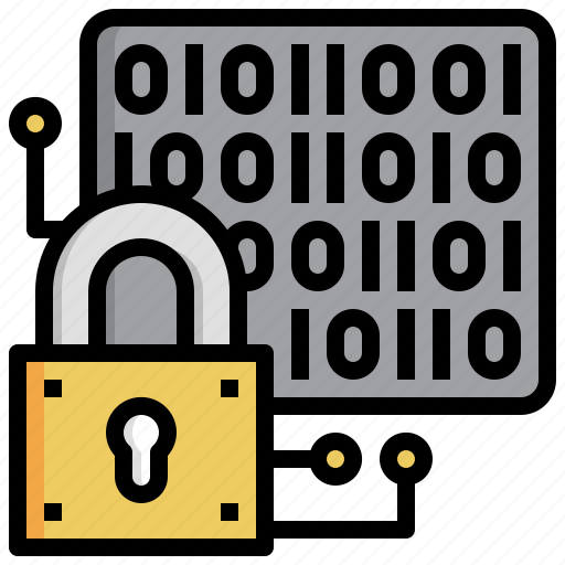 Encryrt, lock, code, binary, security icon - Download on Iconfinder