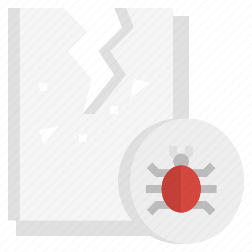 Corrupted, file, files, bug, virus, document icon - Download on Iconfinder