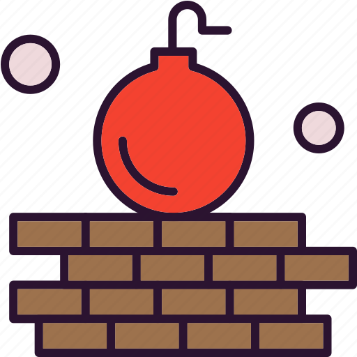 Bomb, brick, wall icon - Download on Iconfinder