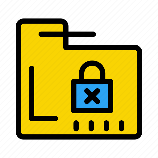 Folder, file, lock, security, hacking icon - Download on Iconfinder