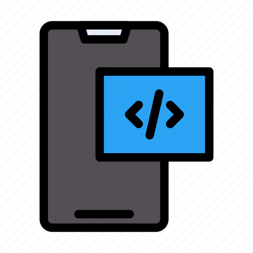 Coding, development, mobile, phone, programming icon - Download on Iconfinder