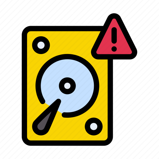 Harddrive, danger, virus, warning, alert icon - Download on Iconfinder