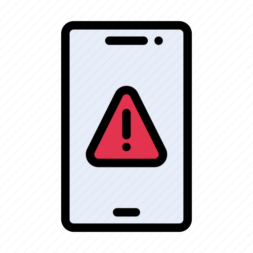 Mobile, virus, danger, phone, warning icon - Download on Iconfinder
