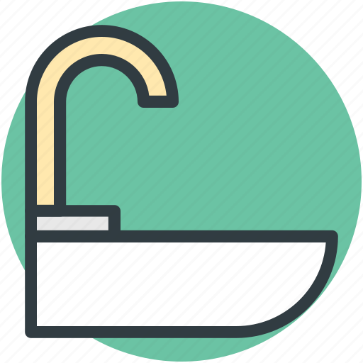 Basin, pedestal sink, sink, wash basin, washbowl icon - Download on Iconfinder