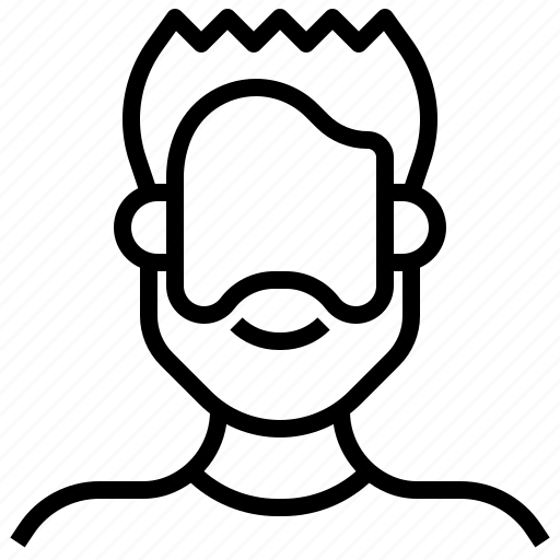 Beard, hair, mustache, bearded, woman, mustaches, beauty icon - Download on Iconfinder